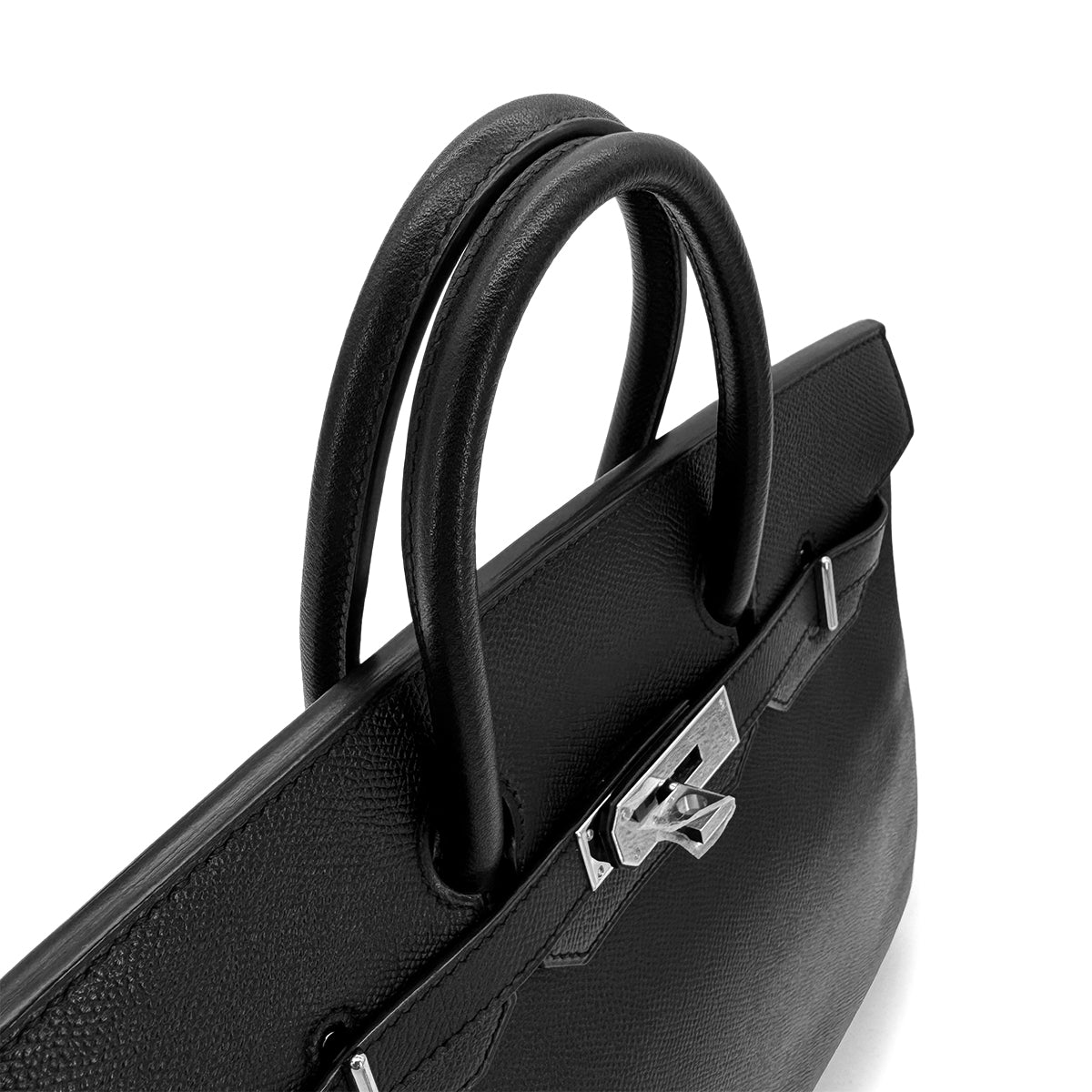 HERMES HAUT A COURROIES 28 BLACK VEAU EPSOM HAND BAG ▢J SHW 90289022