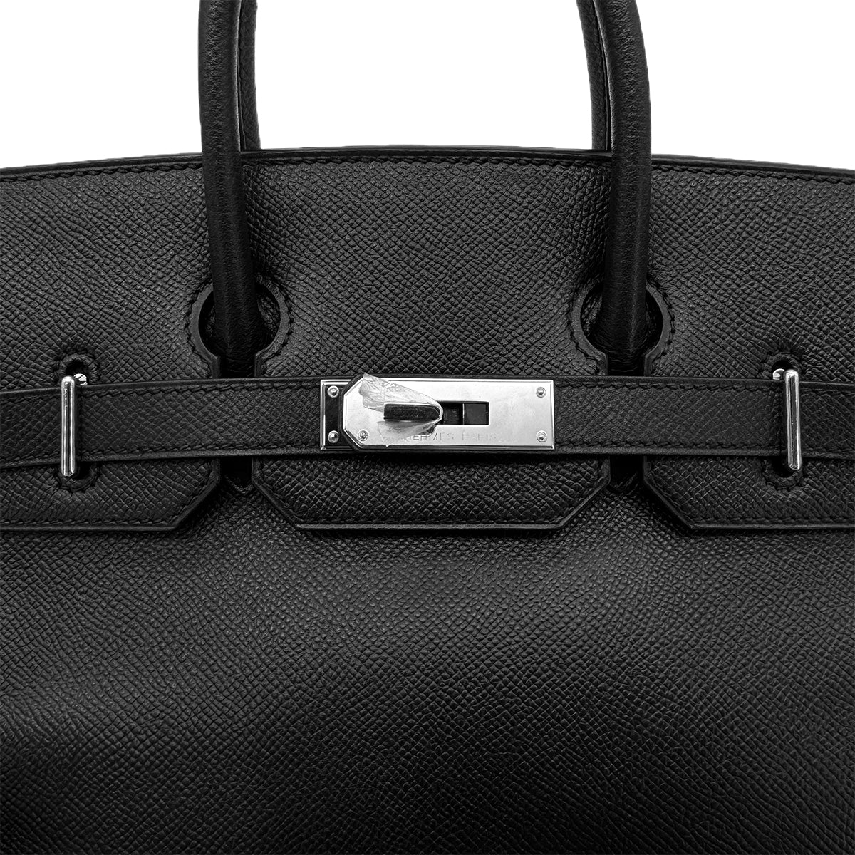 HERMES HAUT A COURROIES 28 BLACK VEAU EPSOM HAND BAG ▢J SHW 90289022