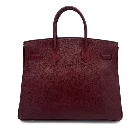HERMES BIRKIN 35 ROUGE H TOGO HAND BAG □G GHW 90289033 - PURPOSE