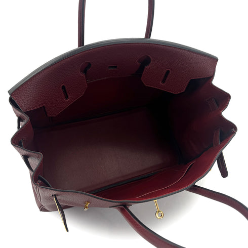 HERMES BIRKIN 35 ROUGE H TOGO HAND BAG □G GHW 90289033 - PURPOSE