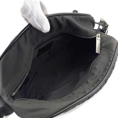 CHANEL SPORTSLINE MATELASSE NYLON SHOULDER BAG BLACK 90289053 - PURPOSE