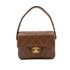 CHANEL VINTAGE MATELASSE HAND BAG BROWN LAMB SKIN 90289055 - PURPOSE