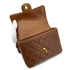CHANEL VINTAGE MATELASSE HAND BAG BROWN LAMB SKIN 90289055 - PURPOSE