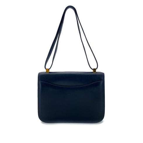 HERMES CONSTANCE 23 BLUE INDGO BOXCALF HAND BAG GHW 90289056 - PURPOSE