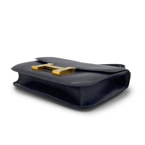 HERMES CONSTANCE 23 BLUE INDGO BOXCALF HAND BAG GHW 90289056 - PURPOSE