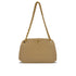 CHANEL VINTAGE CHEVRON CHAIN SHOULDER BAG BEIGE LAMB SKIN 90289057 - PURPOSE