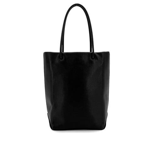 CHANEL VINTAGE ESSENTIAL TOTE BAG BLACK WHITE CALF LEATHER 90289058 - PURPOSE