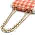 CHANEL VINTAGE CHOCOLATE BAR CHAIN SHOULDER BAG ORANGE TWEED 90289068 - PURPOSE