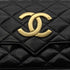 CHANEL VINTAGE MATELASSE BIG COCO CHAIN SHOULDER BAG BLACK LAMB SKIN 90289069 - PURPOSE