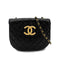 CHANEL VINTAGE BIG COCO HALF MOON CHAIN SHOULDER BAG BLACK LAMB SKIN 90289070 - PURPOSE