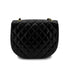 CHANEL VINTAGE BIG COCO HALF MOON CHAIN SHOULDER BAG BLACK LAMB SKIN 90289070 - PURPOSE