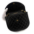 CHANEL VINTAGE BIG COCO HALF MOON CHAIN SHOULDER BAG BLACK LAMB SKIN 90289070 - PURPOSE