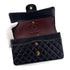 CHANEL VINTAGE CLASSIC FLAP MEDIUM CHAIN SHOULDER BAG NAVY LAMB SKIN 90289071 - PURPOSE
