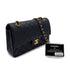 CHANEL VINTAGE CLASSIC FLAP MEDIUM CHAIN SHOULDER BAG NAVY LAMB SKIN 90289071 - PURPOSE
