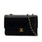 CHANEL VINTAGE CLASSIC FLAP MEDIUM CHAIN SHOULDER BAG BLACK LAMB SKIN 90289073 - PURPOSE