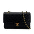 CHANEL VINTAGE CLASSIC FLAP MEDIUM CHAIN SHOULDER BAG BLACK LAMB SKIN 90289073 - PURPOSE