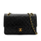CHANEL VINTAGE CLASSIC FLAP MEDIUM CHAIN SHOULDER BAG BLACK LAMB SKIN 90289074 - PURPOSE