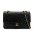 CHANEL VINTAGE CLASSIC FLAP MEDIUM CHAIN SHOULDER BAG BLACK LAMB SKIN 90289074 - PURPOSE