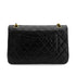 CHANEL VINTAGE CLASSIC FLAP MEDIUM CHAIN SHOULDER BAG BLACK LAMB SKIN 90289074 - PURPOSE