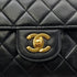 CHANEL VINTAGE CLASSIC FLAP MEDIUM CHAIN SHOULDER BAG BLACK LAMB SKIN 90289074 - PURPOSE