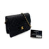 CHANEL VINTAGE MATELASSE CHAIN SHOULDER BAG BLACK LAMB SKIN 90289080 - PURPOSE