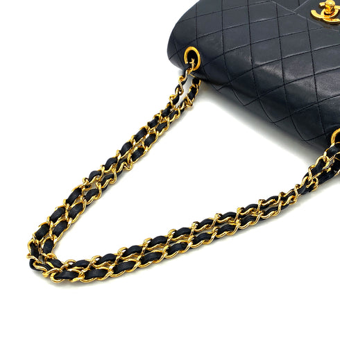 CHANEL VINTAGE CLASSIC FLAP SMALL CHAIN SHOULDER BAG BLACK LAMB SKIN 90289083 - PURPOSE