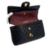 CHANEL VINTAGE CLASSIC FLAP SMALL CHAIN SHOULDER BAG BLACK LAMB SKIN 90289083 - PURPOSE