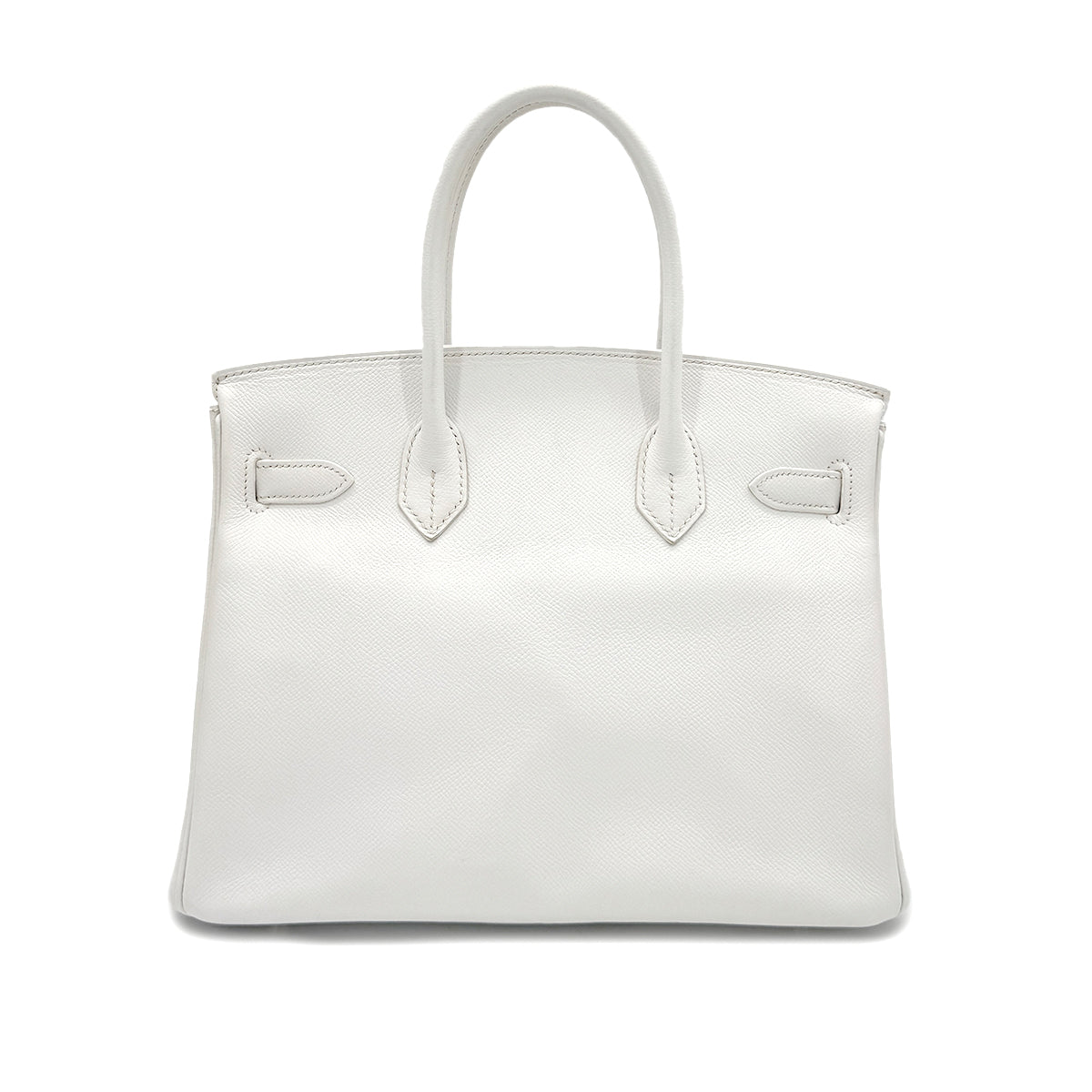 HERMES BIRKIN 30 WHITE VEAU EPSOM HAND BAG □K SHW 90289346