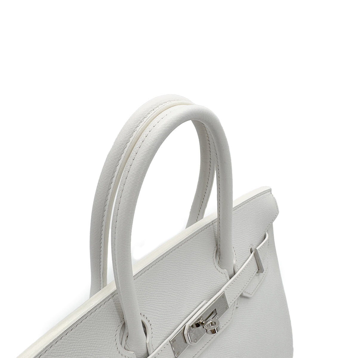 HERMES BIRKIN 30 WHITE VEAU EPSOM HAND BAG □K SHW 90289346