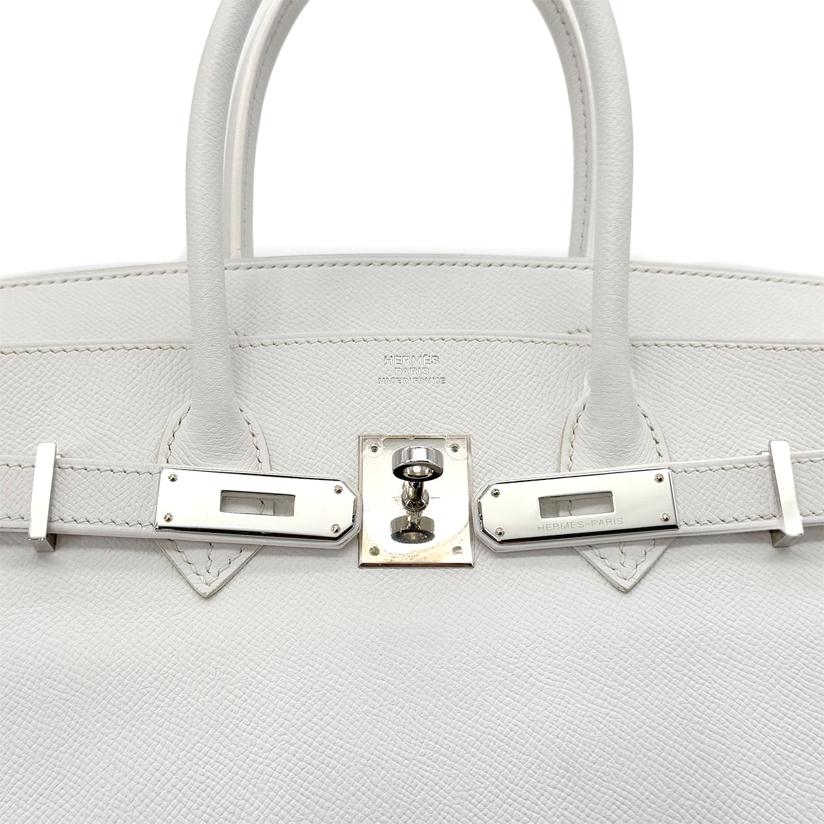 HERMES BIRKIN 30 WHITE VEAU EPSOM HAND BAG □K SHW 90289346