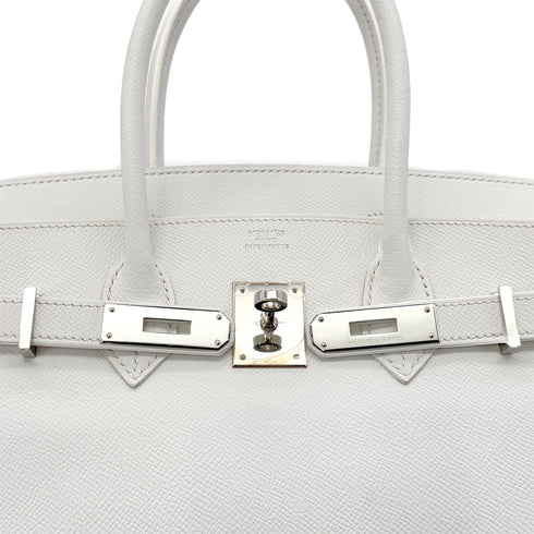 HERMES BIRKIN 30 WHITE VEAU EPSOM HAND BAG □K SHW 90289346 - PURPOSE