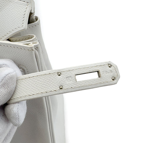 HERMES BIRKIN 30 WHITE VEAU EPSOM HAND BAG □K SHW 90289346 - PURPOSE