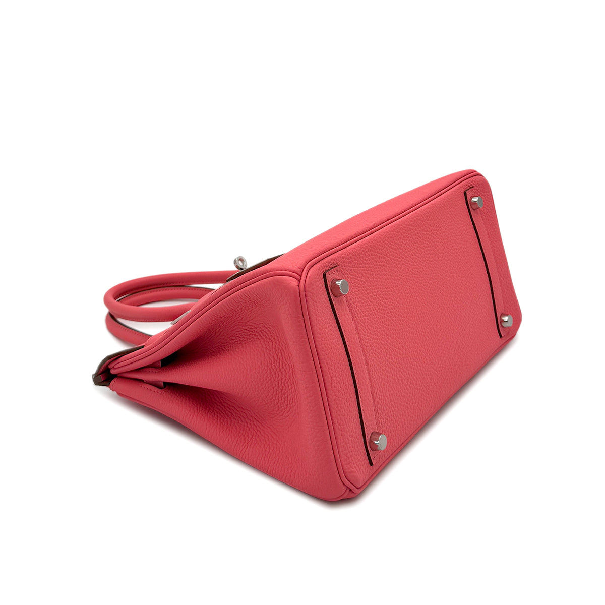 HERMES BIRKIN 30 ROSE LIPSTICK TOGO HAND BAG □Q SHW 90289351