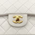 CHANEL VINTAGE CLASSIC FLAP SMALL CHAIN SHOULDER BAG WHITE LAMB SKIN 90289353 - PURPOSE