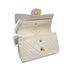 CHANEL VINTAGE CLASSIC FLAP SMALL CHAIN SHOULDER BAG WHITE LAMB SKIN 90289353 - PURPOSE