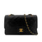 CHANEL VINTAGE CLASSIC FLAP MEDIUM CHAIN SHOULDER BAG BLACK LAMB SKIN 90289354 - PURPOSE