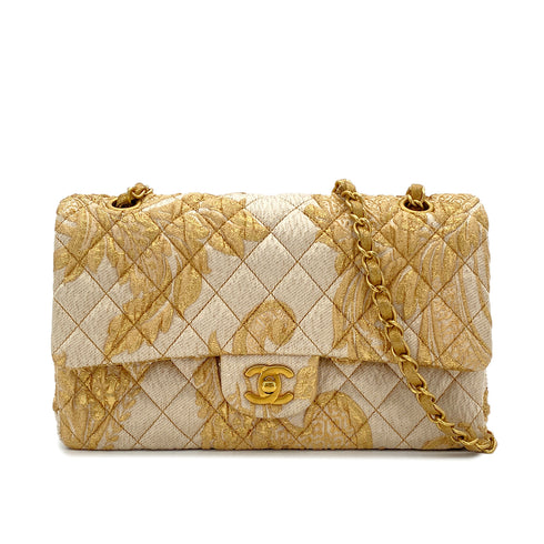 CHANEL MATELASSE CHAIN SHOULDER BAG GOLD JACQUARD 90289357 - PURPOSE