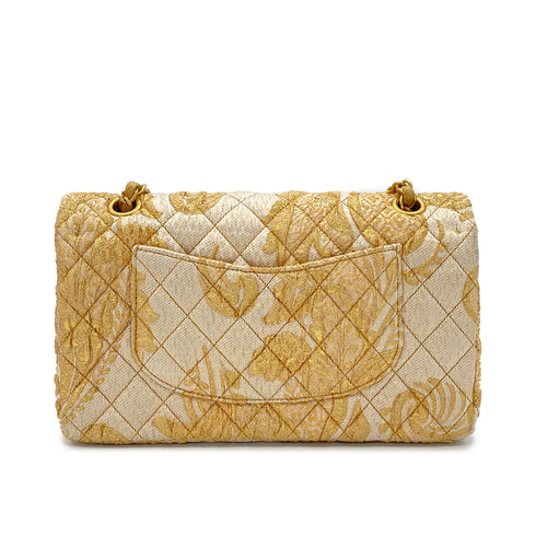 CHANEL MATELASSE CHAIN SHOULDER BAG GOLD JACQUARD 90289357 - PURPOSE