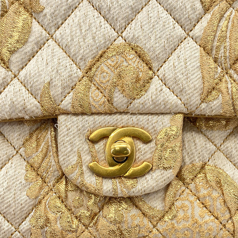CHANEL MATELASSE CHAIN SHOULDER BAG GOLD JACQUARD 90289357 - PURPOSE