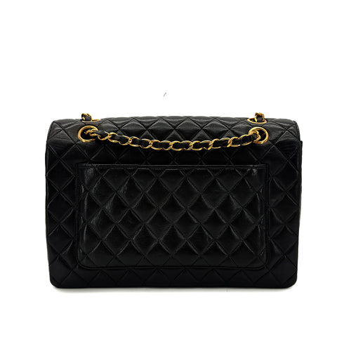 CHANEL VINTAGE PARIS LIMITED MATELASSE CHAIN SHOULDER BAG BLACK LAMB SKIN 90289358 - PURPOSE