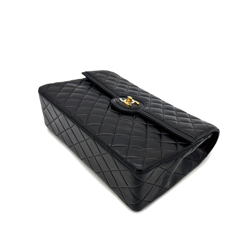 CHANEL VINTAGE PARIS LIMITED MATELASSE CHAIN SHOULDER BAG BLACK LAMB SKIN 90289358 - PURPOSE