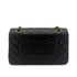 CHANEL VINTAGE CLASSIC FLAP MEDIUM CHAIN SHOULDER BAG BLACK LAMB SKIN 90289361 - PURPOSE