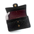 CHANEL VINTAGE CLASSIC FLAP MEDIUM CHAIN SHOULDER BAG BLACK LAMB SKIN 90289361 - PURPOSE