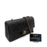 CHANEL VINTAGE CLASSIC FLAP MEDIUM CHAIN SHOULDER BAG BLACK LAMB SKIN 90289361 - PURPOSE