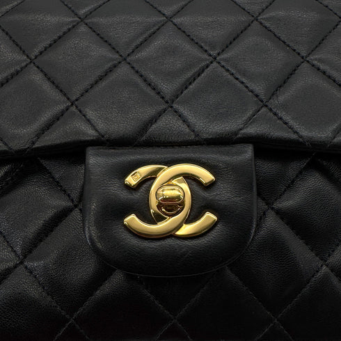 CHANEL VINTAGE CLASSIC FLAP SMALL CHAIN SHOULDER BAG BLACK LAMB SKIN 90289363 - PURPOSE