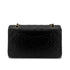 CHANEL VINTAGE CLASSIC FLAP MEDIUM CHAIN SHOULDER BAG BLACK LAMB SKIN 90289364 - PURPOSE