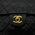 CHANEL VINTAGE CLASSIC FLAP MEDIUM CHAIN SHOULDER BAG BLACK LAMB SKIN 90289364 - PURPOSE