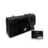 CHANEL VINTAGE CLASSIC FLAP MEDIUM CHAIN SHOULDER BAG BLACK LAMB SKIN 90289364 - PURPOSE