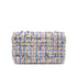 CHANEL MATELASSE TWEED CHAIN SHOULDER BAG PINK BLUE COTTON LEATHER 90289365 - PURPOSE