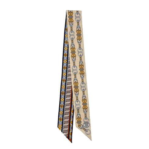 HERMES TWILLY HARNAIS EN ROSACE SCARF MULTICOLOR SILK 90289366 - PURPOSE